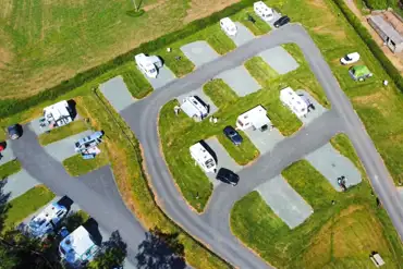 Bird's eye view of the campsite