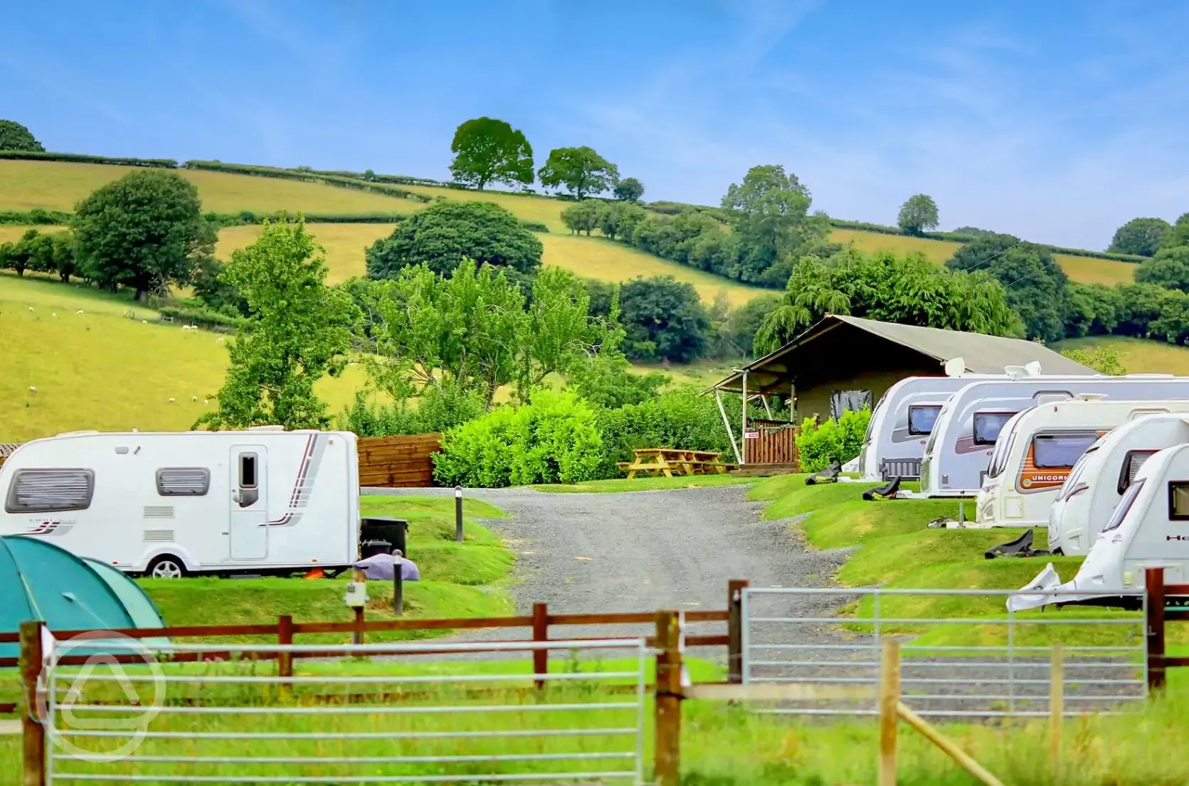 Hardstanding pitches - optional electric 