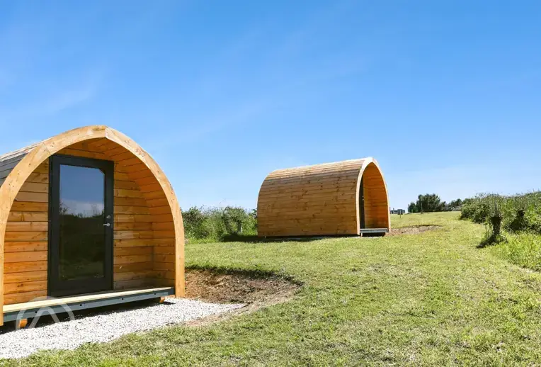 Dog friendly glamping pods