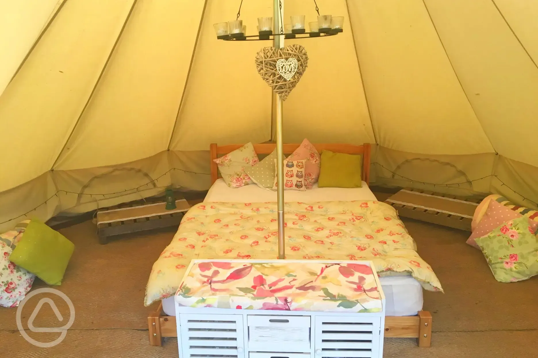 Bell tent interior