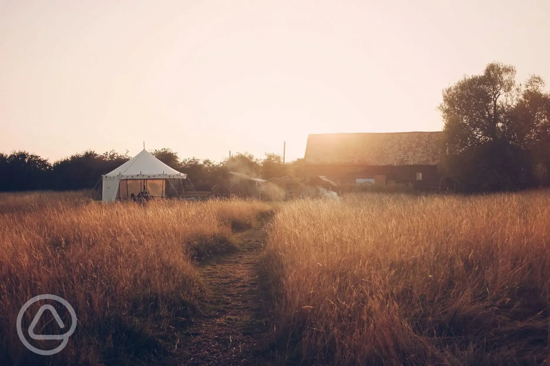 Site at sunset