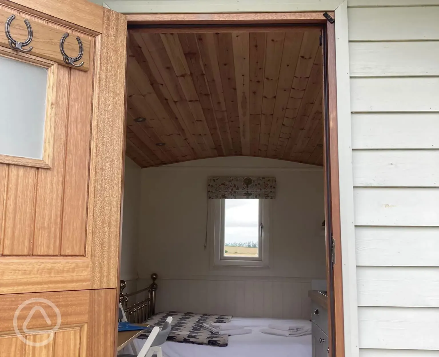 Shepherd's hut interior