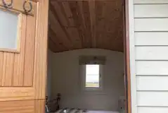 Shepherd's hut interior