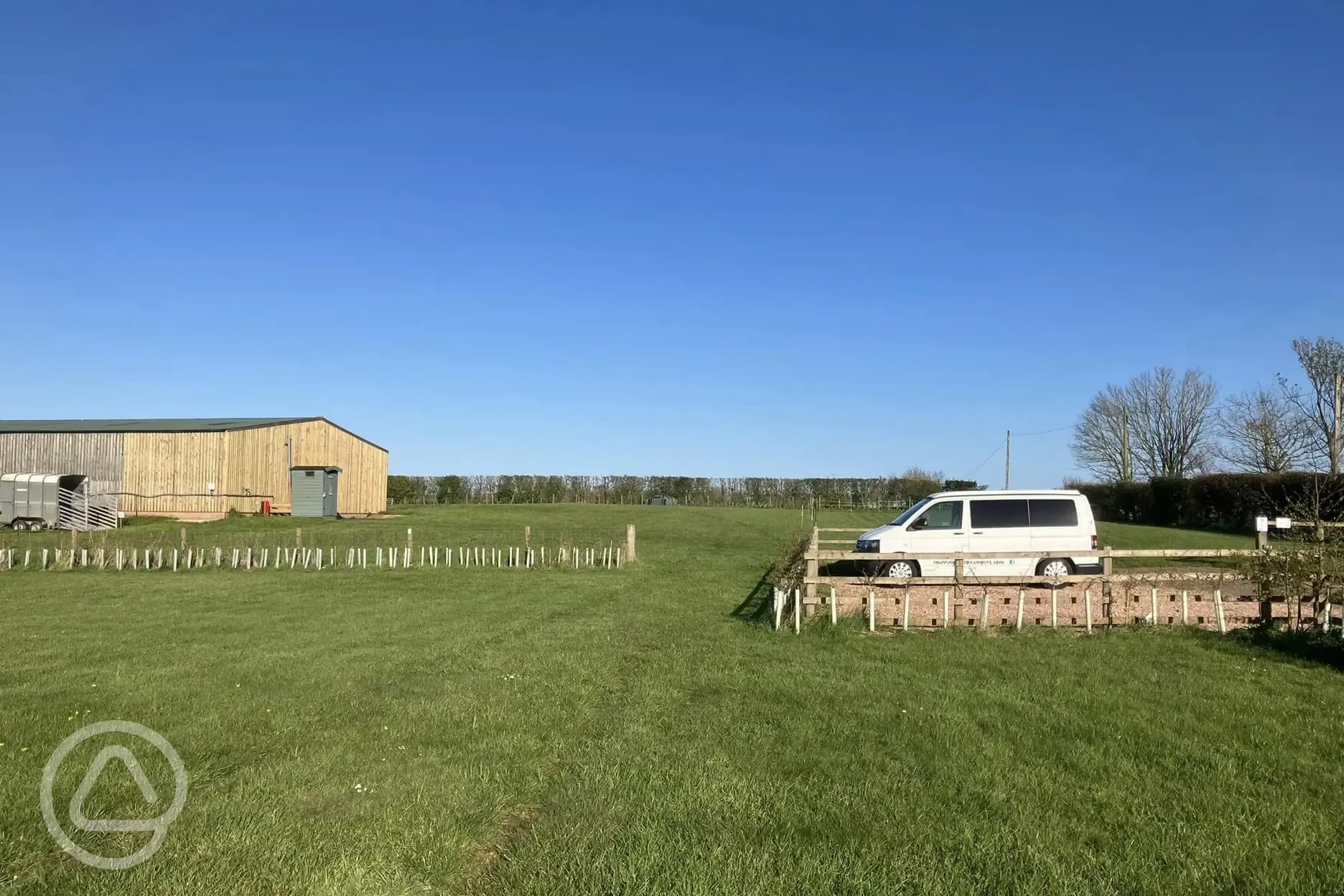 Non electric grass campervan pitches 