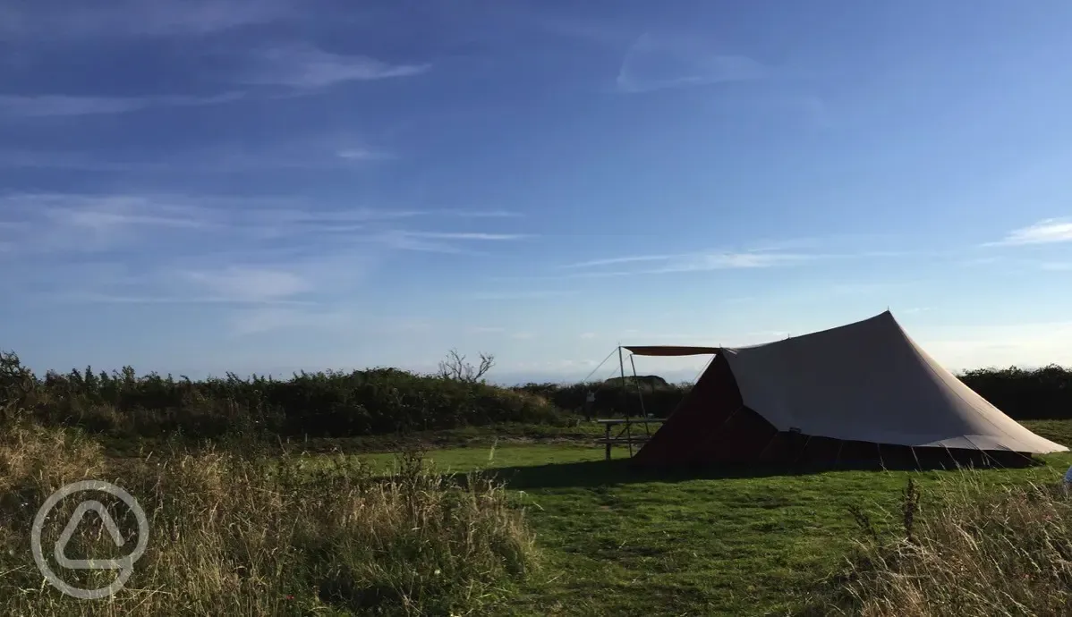 Tent hideaway at Dunes at Whitesands Camping