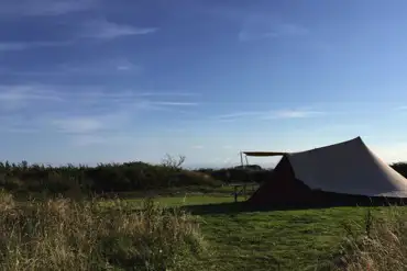 Tent hideaway at Dunes at Whitesands Camping