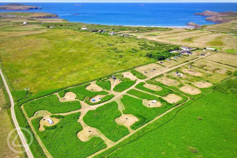 Aerial of the site