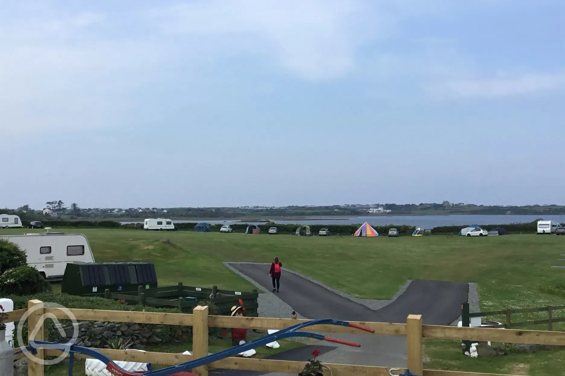  Grass pitches by water