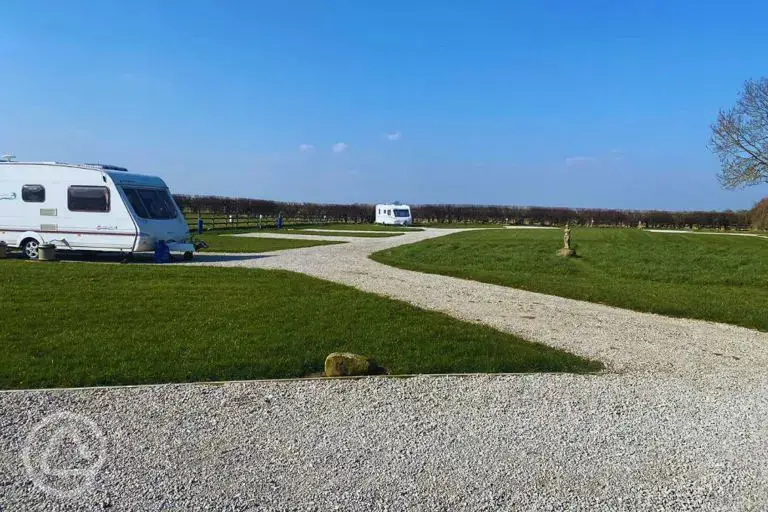 Fully serviced hardstanding pitches