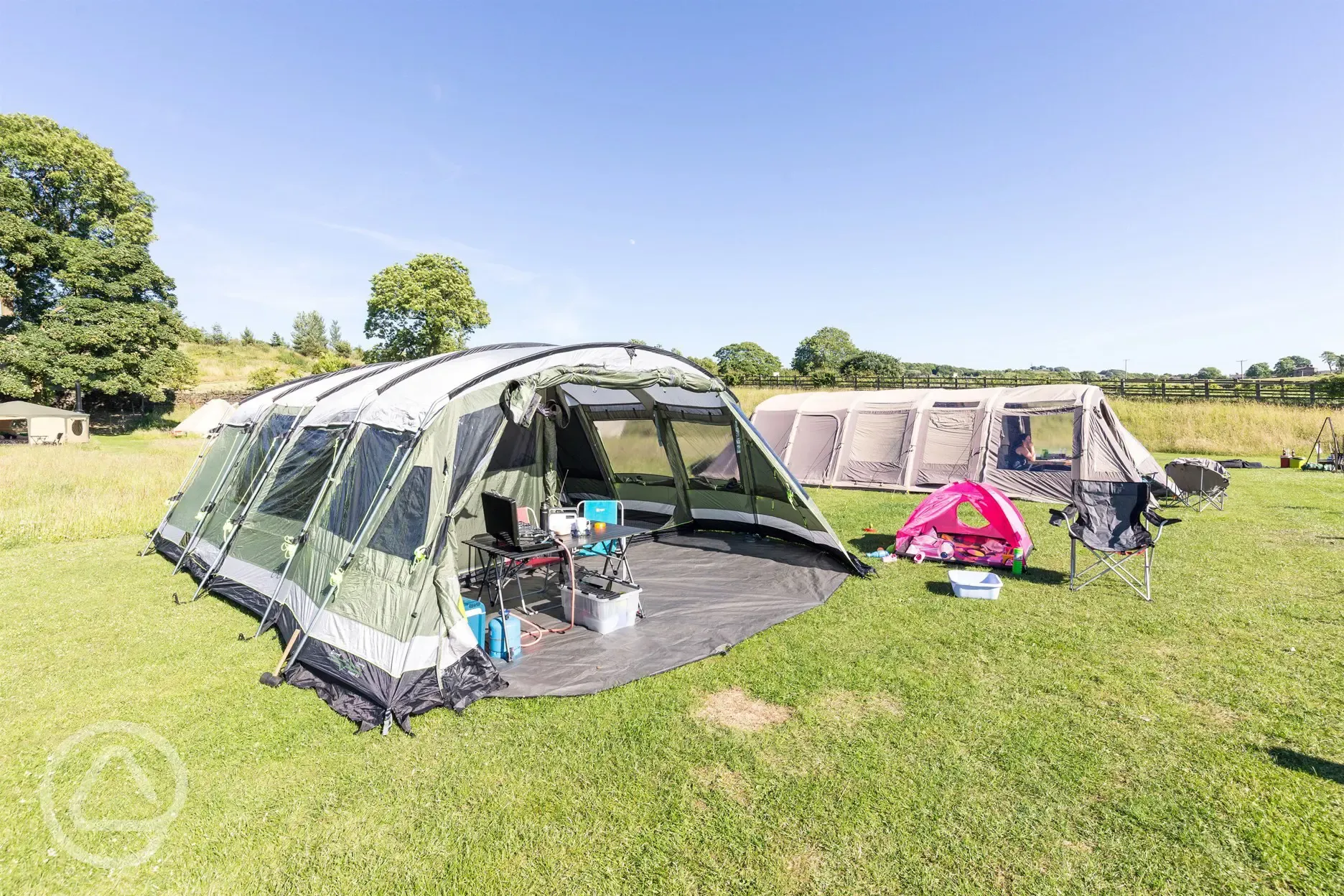 Tent pitches at The Paddock Ramsbottom