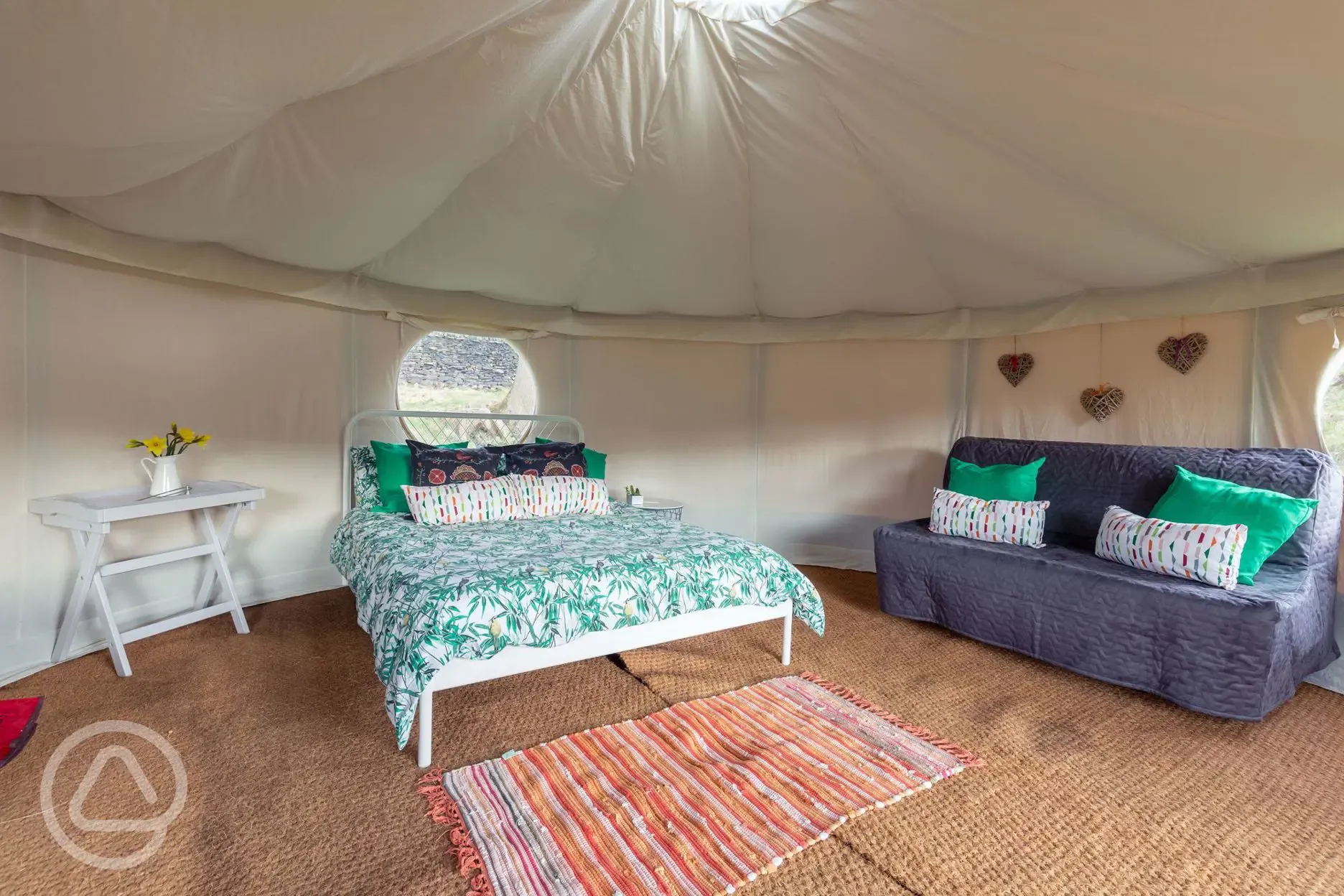 Yurt interior