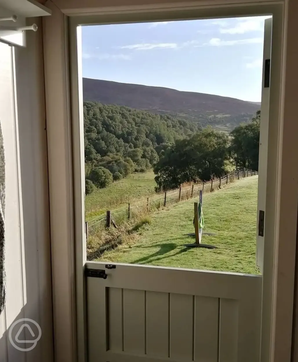 View from shepherd's hut