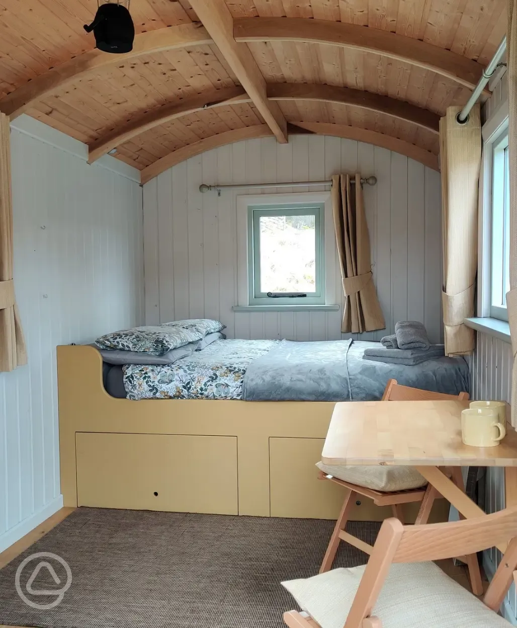 Shepherd's hut interor