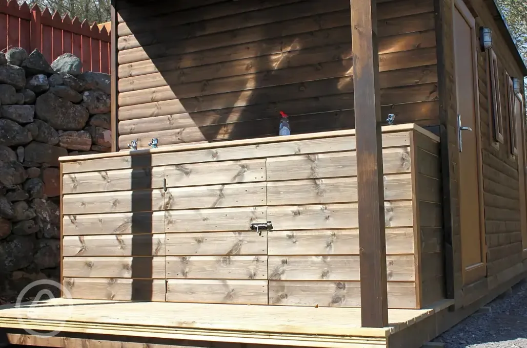 Washing up area