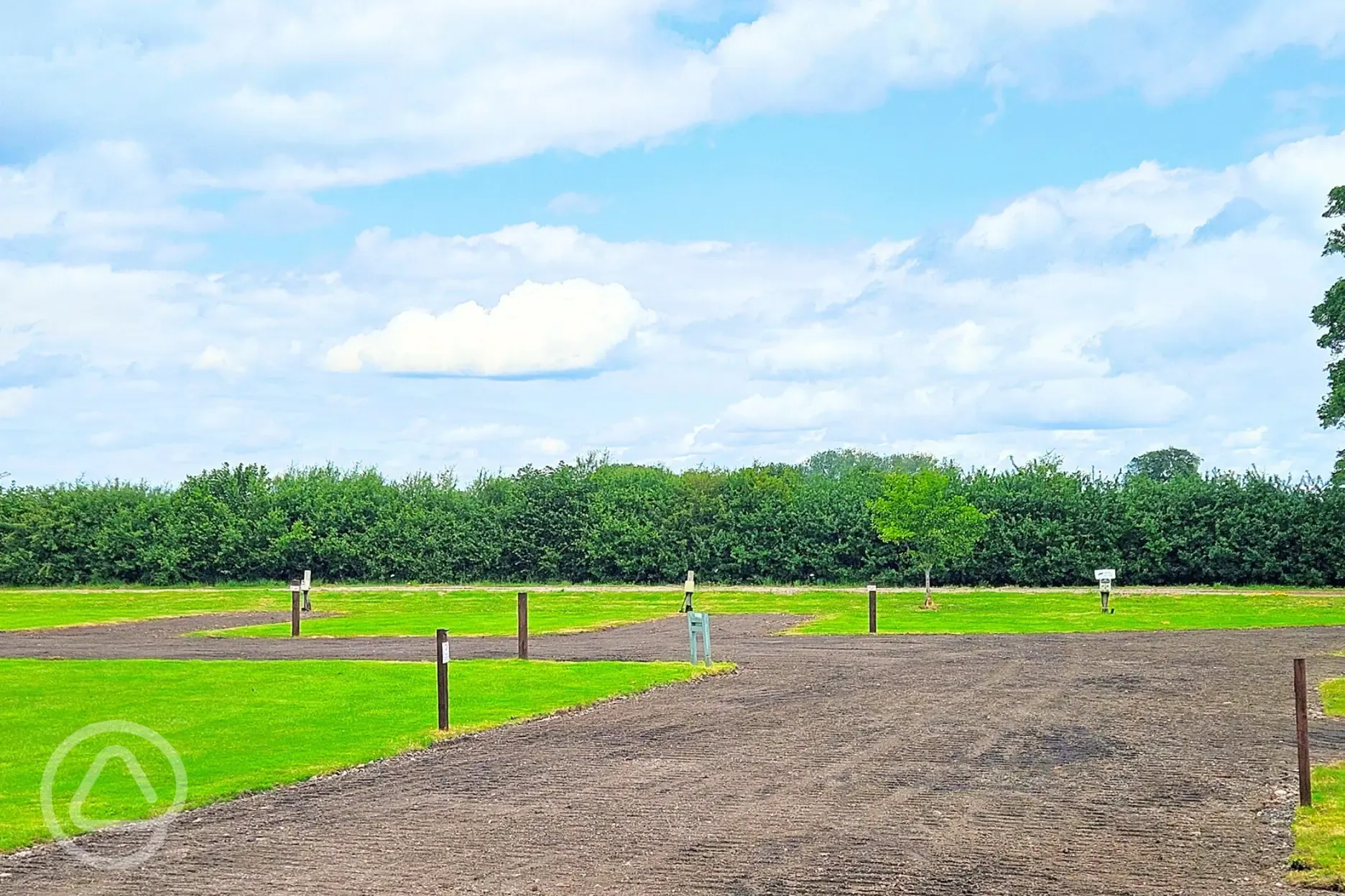 Fox electric hardstanding and grass touring pitches