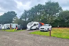 Tourers on Badger large electric hardstanding and grass touring pitches Tourers on Badger large electric hardstanding and grass touring pitches