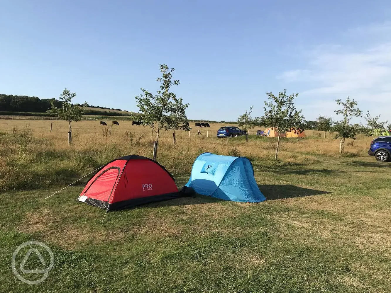 Tents pitched