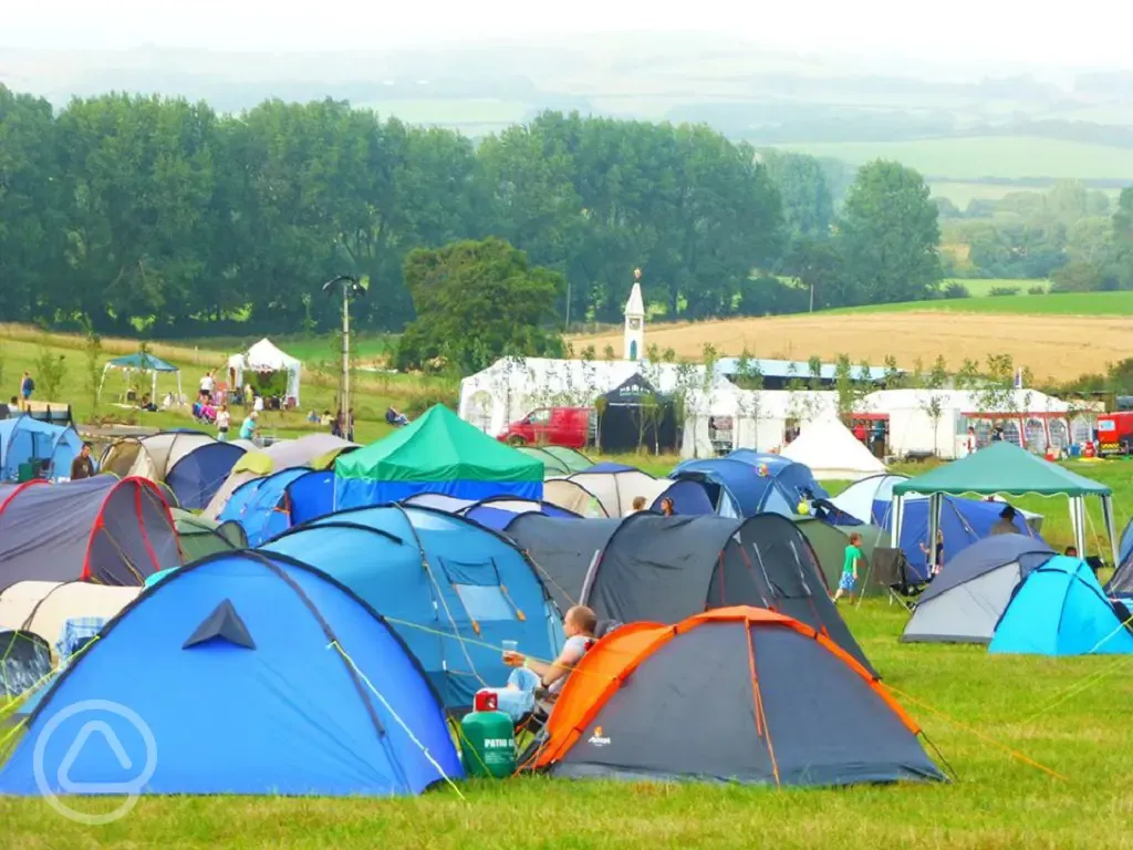 Camping for events at Bredy Farm