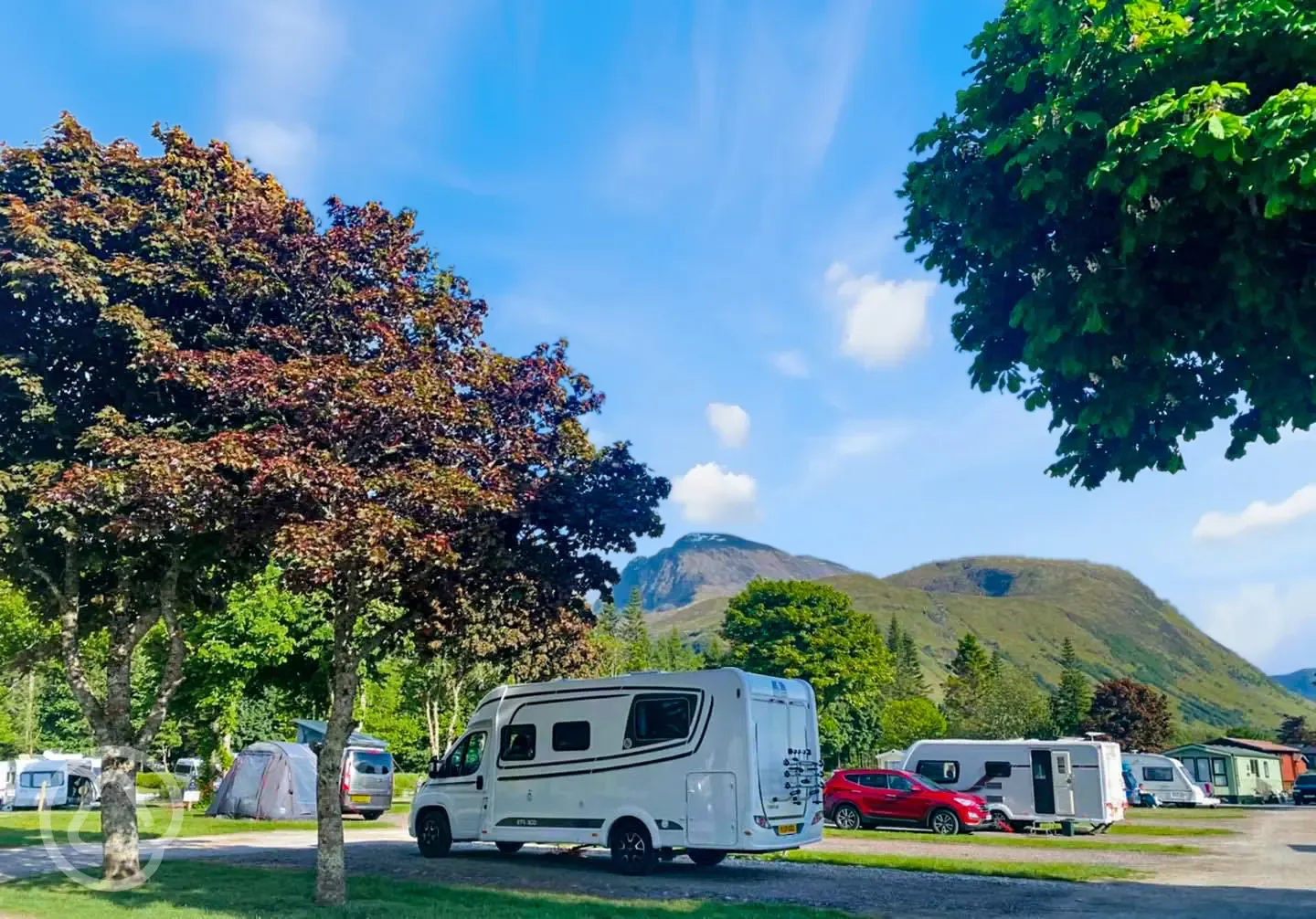 Electric hardstanding pitches for tourers 