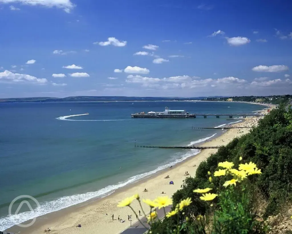 Bournemouth Beach (30 minute drive away)