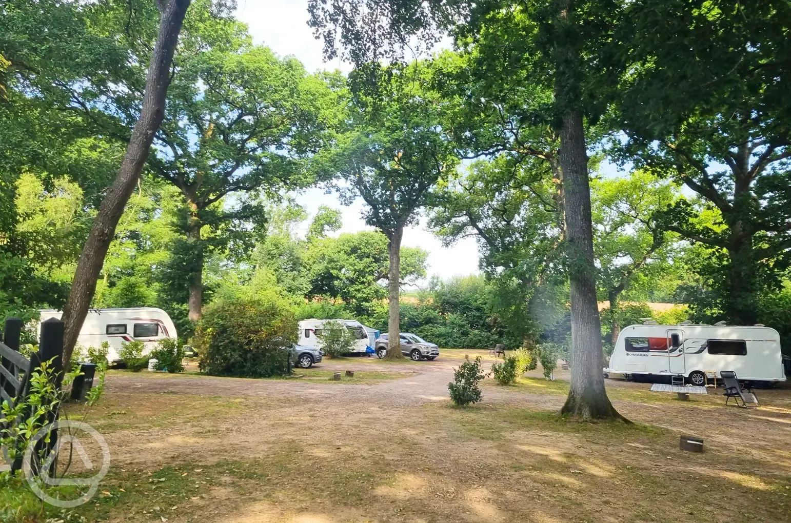 Electric hardstanding pitches with 10 amp electric hook up