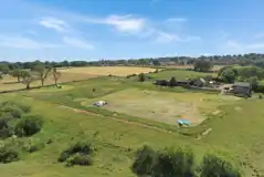 Aerial of the campsite