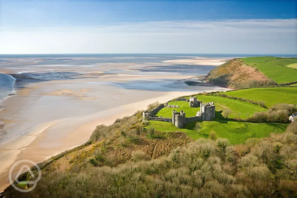 Wonderful Llansteffan, a beach with its own castle