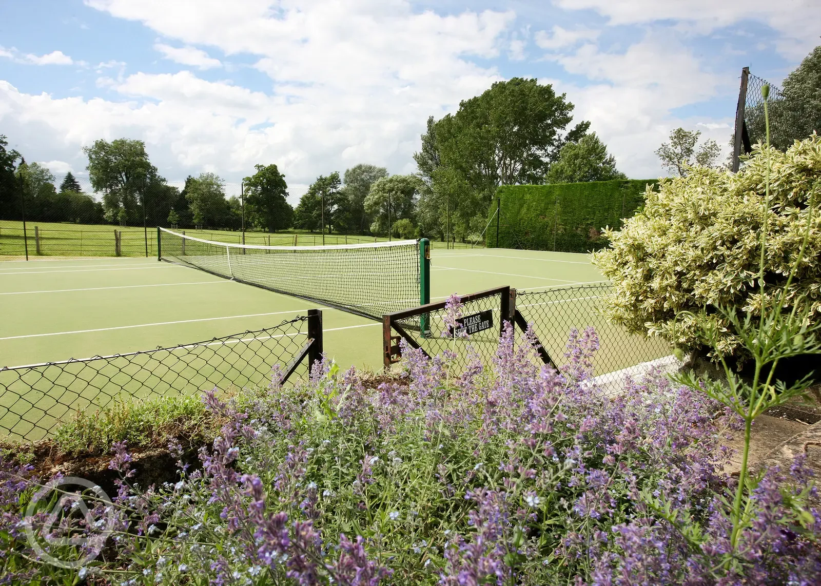 Tennis courts at Talton Lodge
