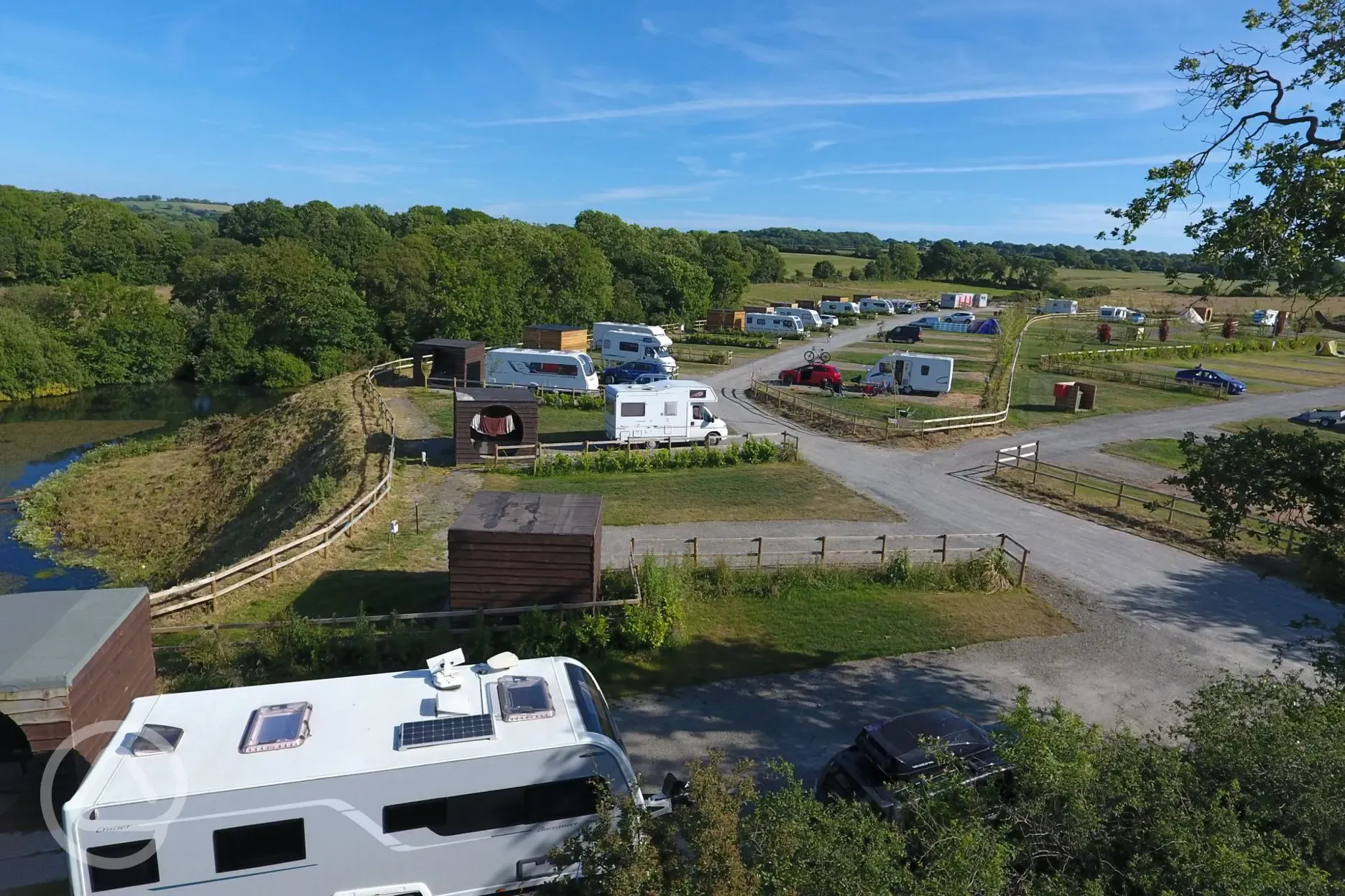 Bargoed Farm Caravan Camping Glamping Park pitches