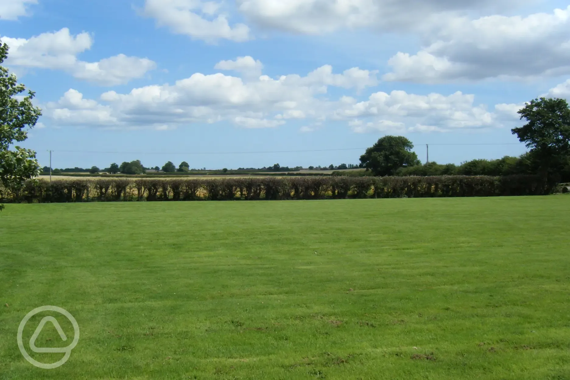 Grass camping field at Yondar