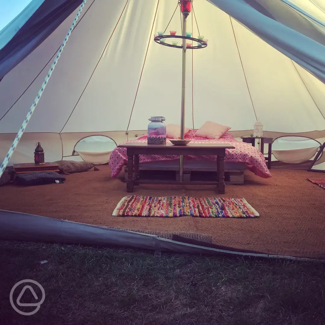 Our morrocan bell tent 