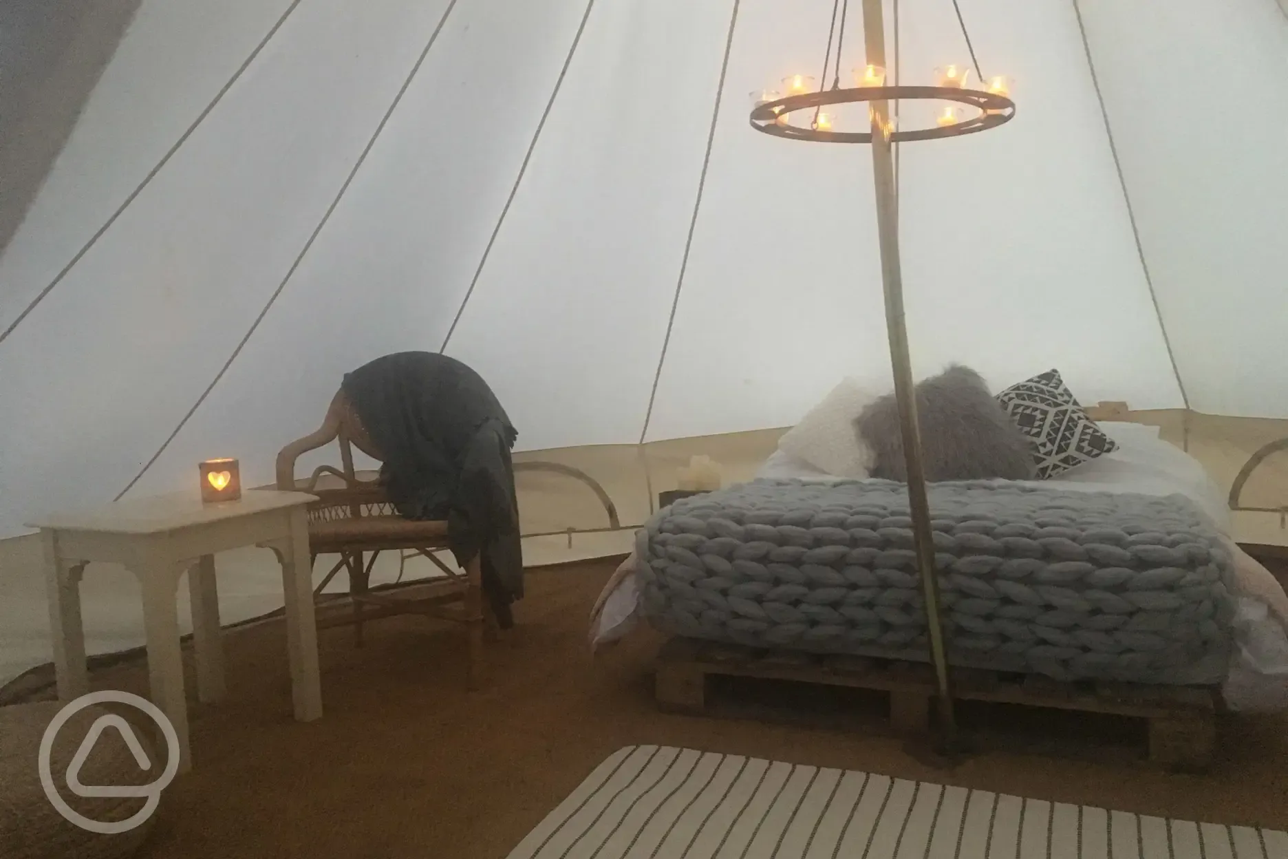Our Scandi themed bell tent 