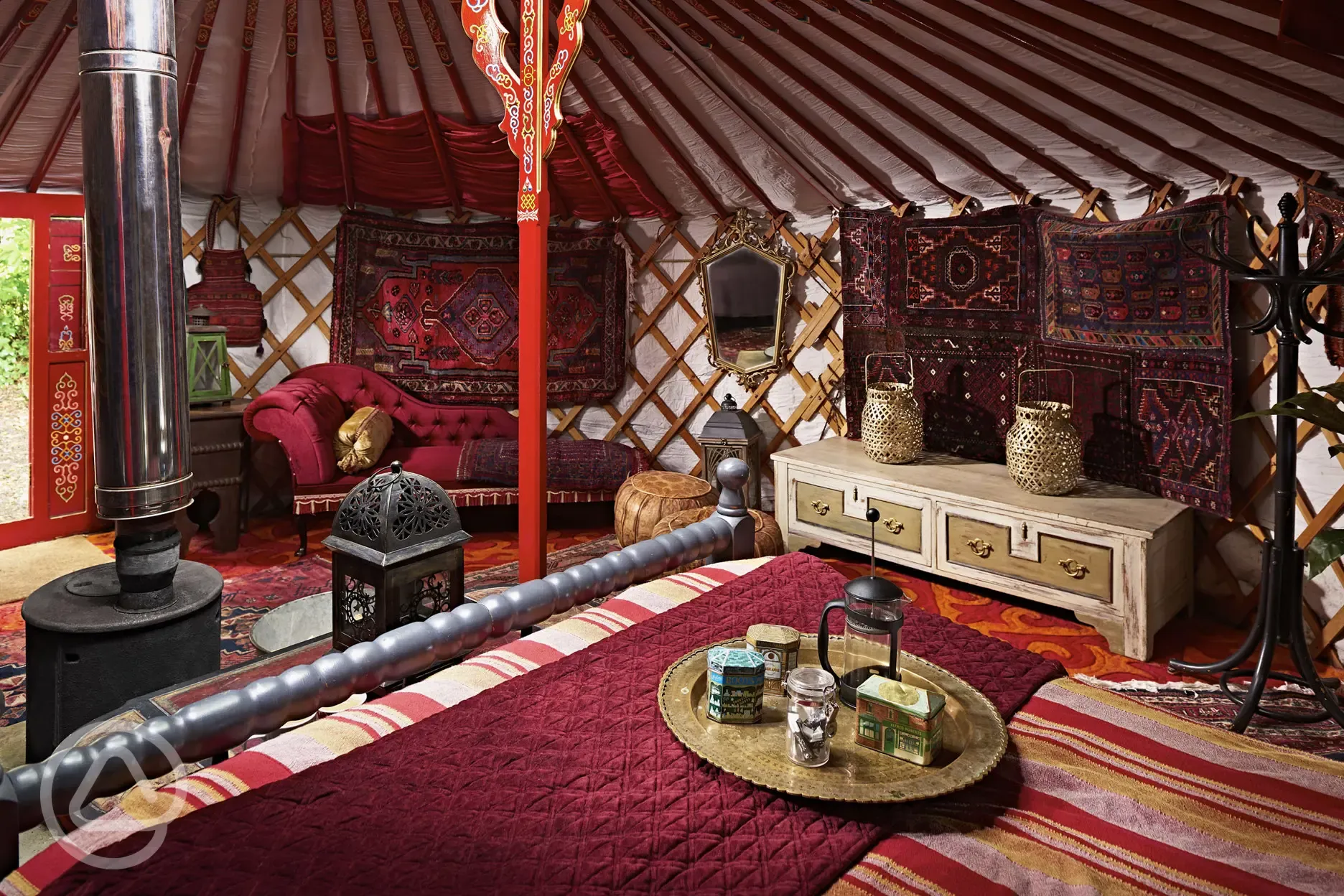 Love yurt interior