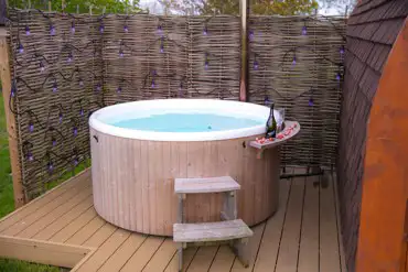 Glamping pod hot tubs