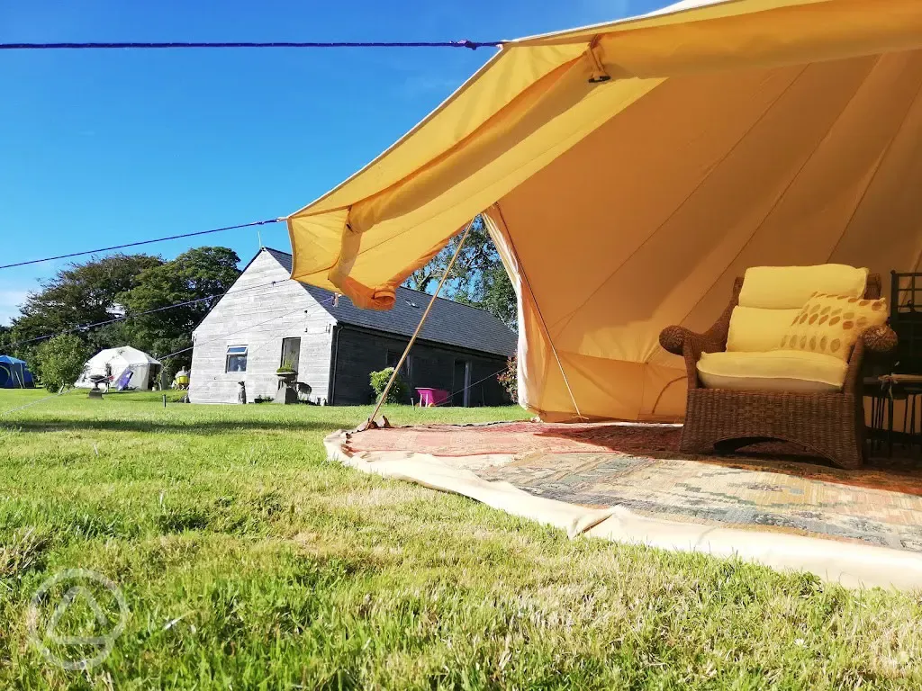 Bell tent at Apple Camping
