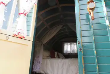 Interior of gypsy caravana