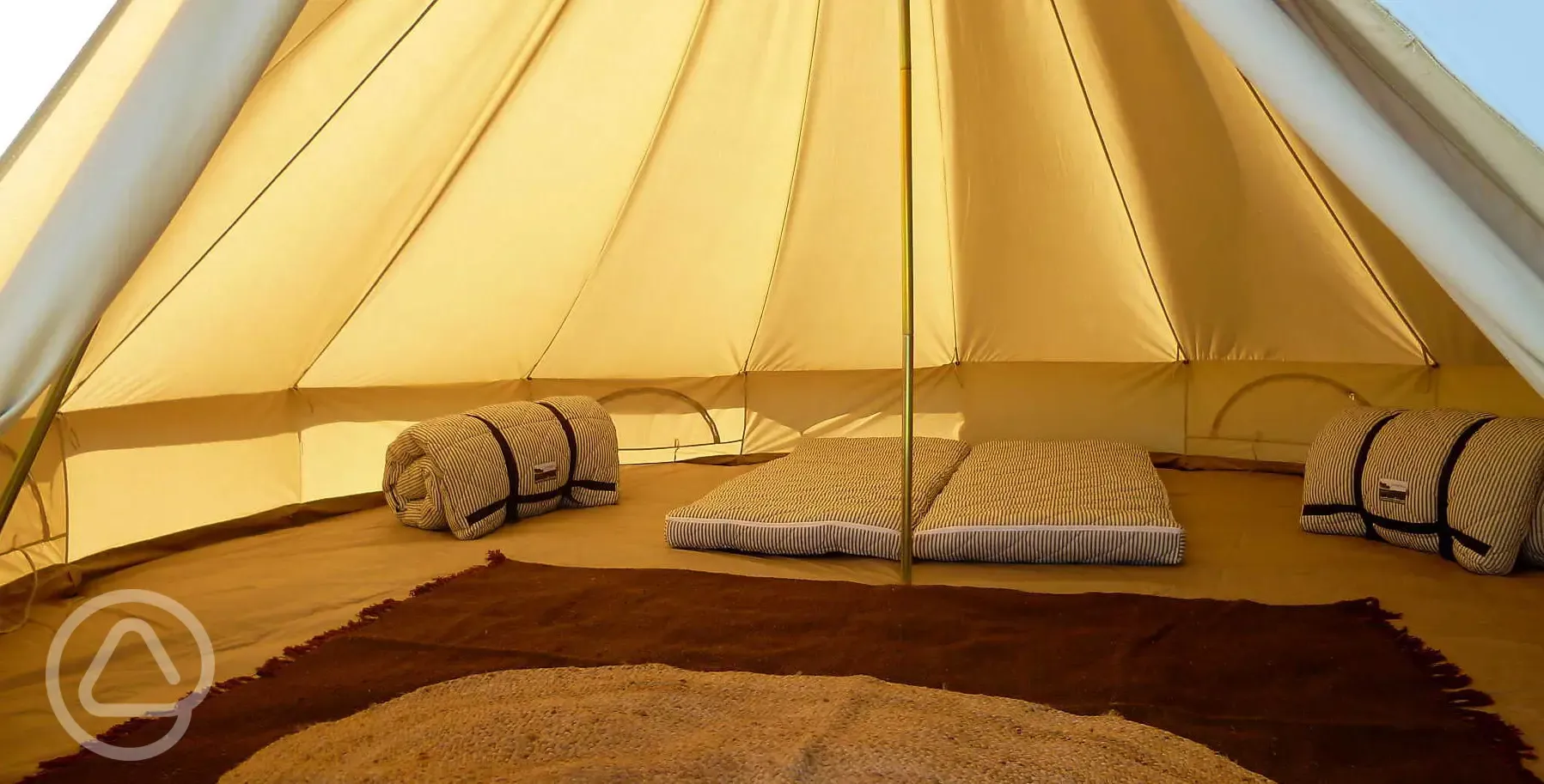 Bell tent interior