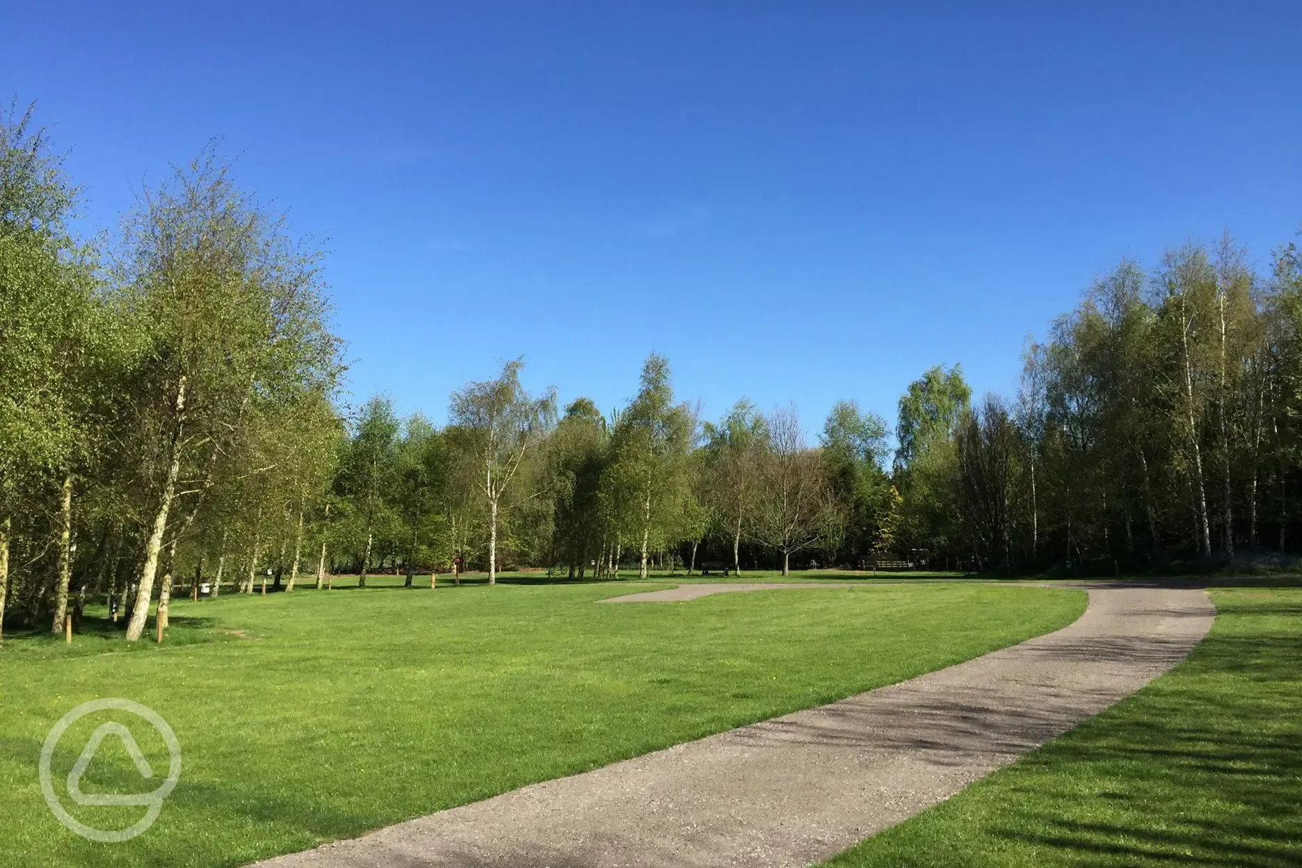 Electric hardstanding super pitches with an area for one parked car Electric hardstanding super pitches with an area for one parked car