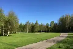 Electric hardstanding super pitches with an area for one parked car Electric hardstanding super pitches with an area for one parked car