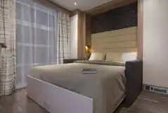 Studio pod cabin double sofa bed (bed linen provided) Studio pod cabin double sofa bed (bed linen provided)