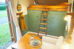 Oakley horsebox double bed with storage room (bed linen provided) Oakley horsebox double bed with storage room (bed linen provided)