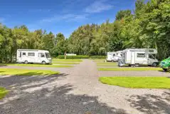 Electric hardstanding pitches (8m) with 16 amp hook up Electric hardstanding pitches (8m) with 16 amp hook up