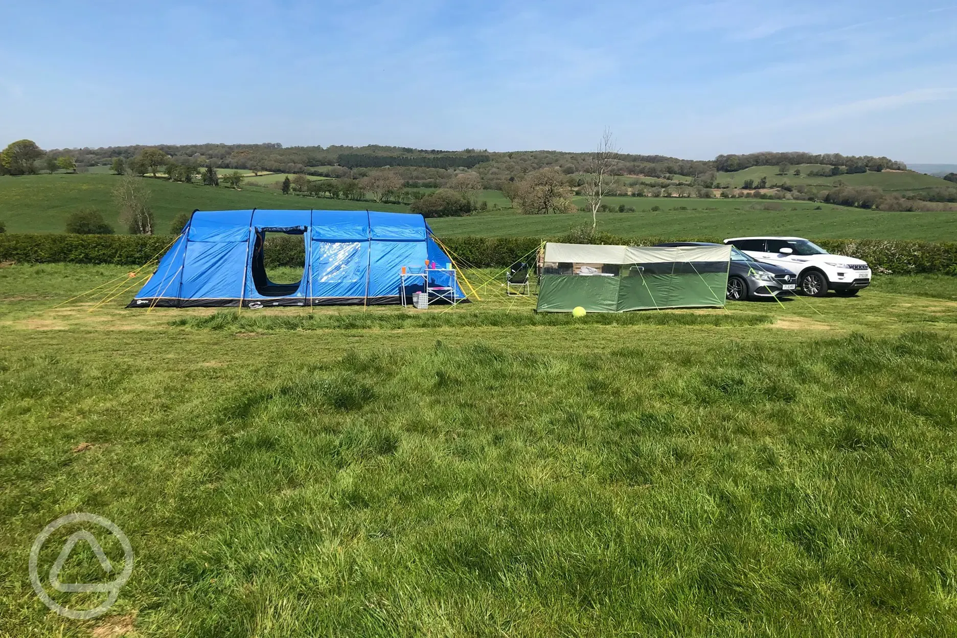 Fully serviced grass pitches