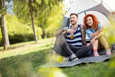 Tent camping at Sunny Side Caravan and Camping