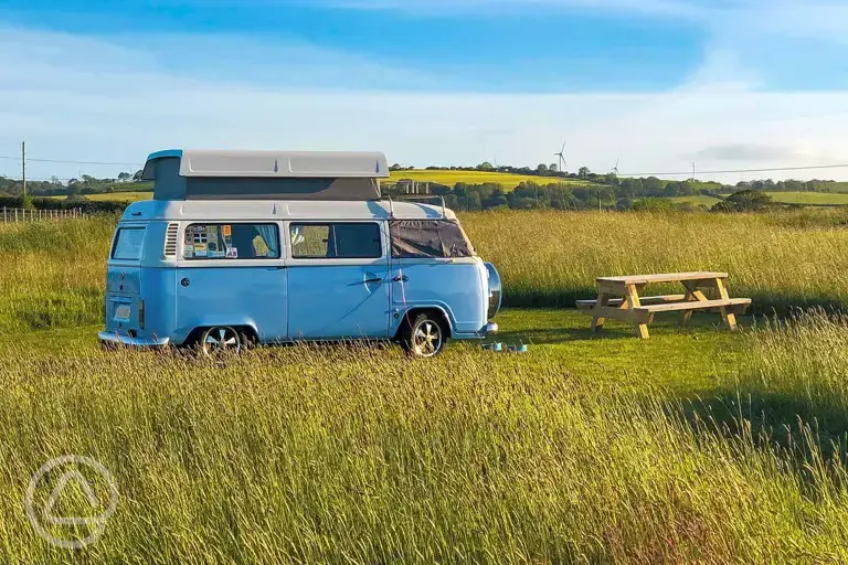 Non electric grass pitches at Big Barn Camping