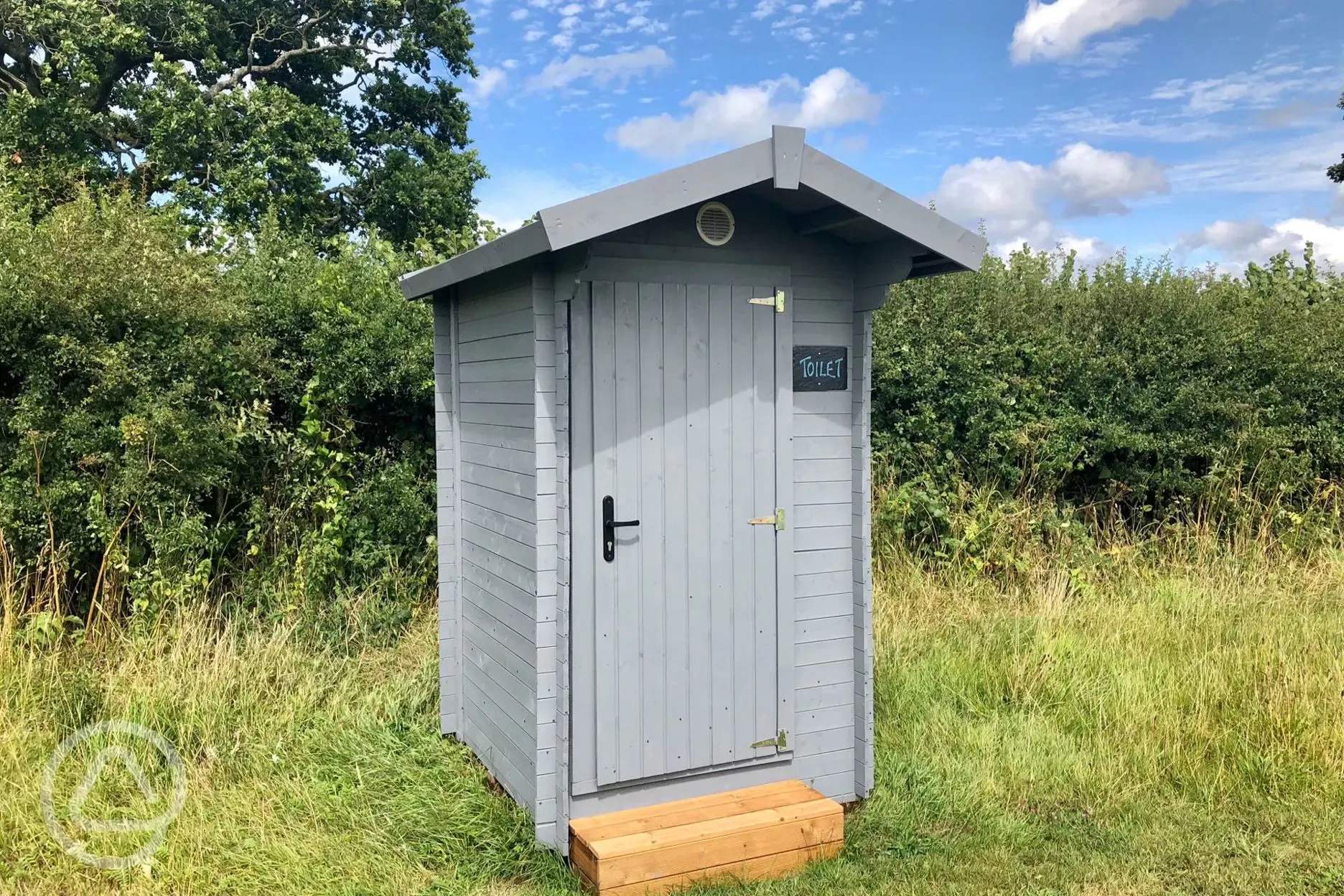 Compost toilets Big Barn Camping