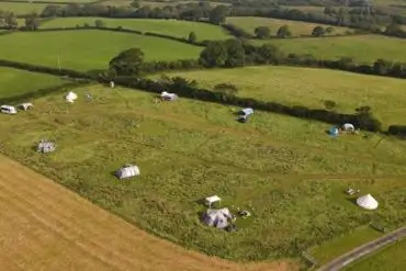 Aerial of the campsite