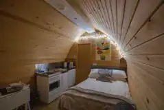 Adult only glamping pod interior