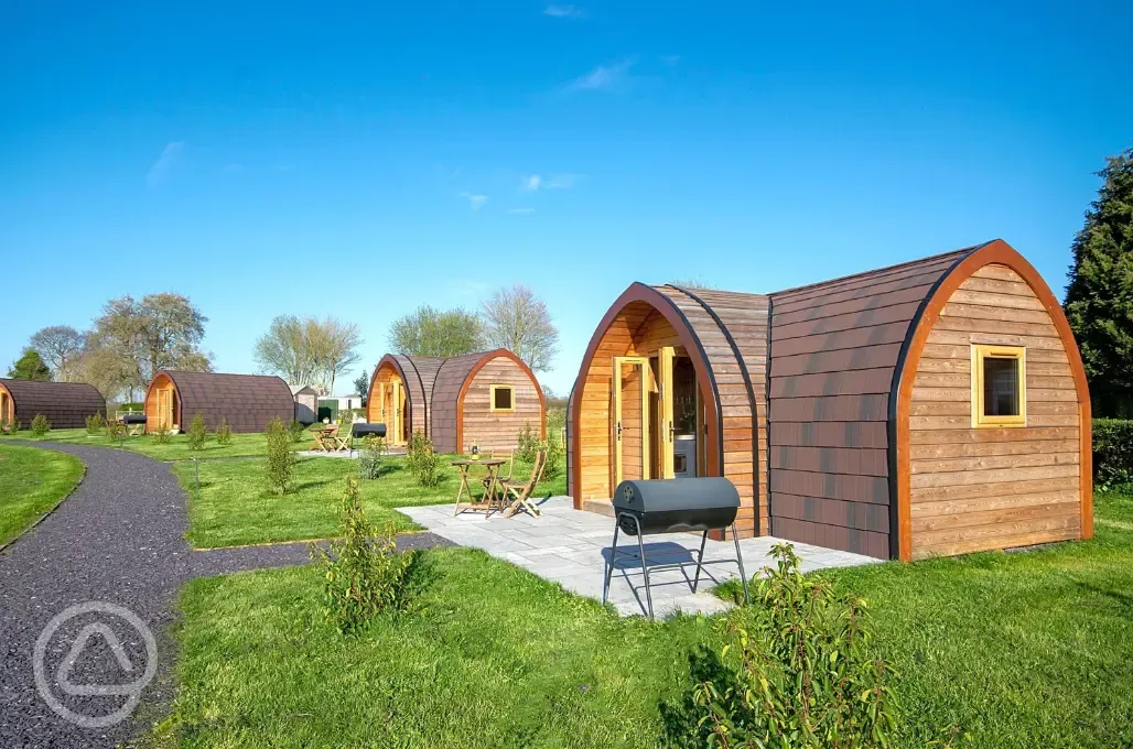 Four person glamping pods