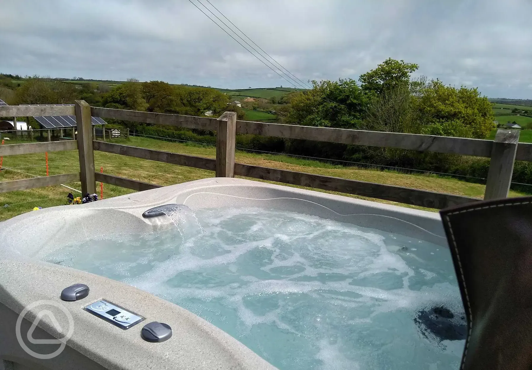 Hot tub at Well Farm
